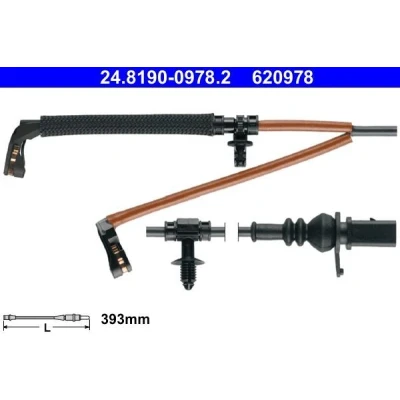 Immagine di ATE 24.8190 0978.2 Sensore Freni AUDI: Q7, A6 C8 Avant, Q8