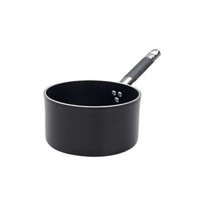 Immagine di Pentole Agnelli ALSC2105SSC24 Alblack Casseruola Alta con Manico, Alluminio, 24 cm