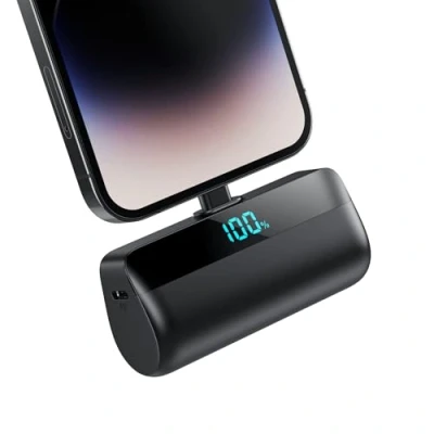 Immagine di Feob Mini Power Bank per iPhone, 5200mAh 20W PD Caricabatterie Portatile Ultra Compatto Powerbank Batteria Esterna con LED Display Compatibile iPhone 14/14 Pro Max/13 Pro/13/12/11/XR/XS/8/7/6s Ecc