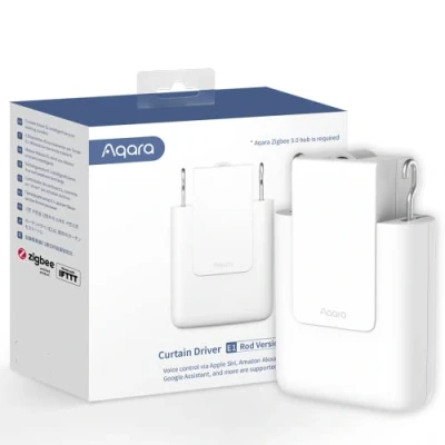 Immagine di Aqara Curtain Driver E1 (Versione Rod), Richiede un’Hub Zigbee 3.0, Controllo Elettrico per Tende Telecomandate e Automazione Domestica, Supporta HomeKit, Alexa, Google Assistant IFTTT