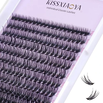 Immagine di Cluster Wimpern 240pcs 40D 0.07 D Curl mix 9 15mm Extensions, weiche einzelne Natürliche falsche DIY Erweiterung zu Hause