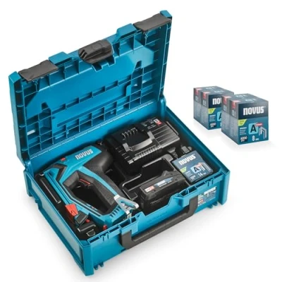 Immagine di Novus Tools J 550 031 0375 Graffettatrice a batteria tipo graffette 37, 53 Lunghezza 6 14 mm incl. ricaricabile,