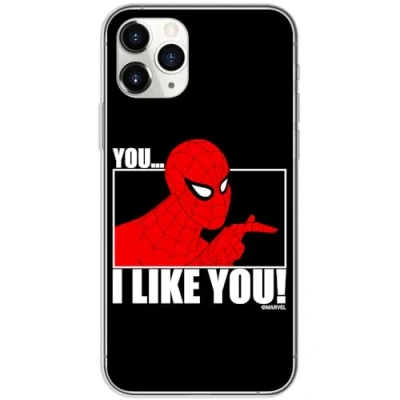 Immagine di ERT GROUP custodia per cellulare Iphone 11 PRO originale e con licenza ufficiale Marvel, modello Spider Man 034 adattato in modo ottimale alla forma dello smartphone, TPU