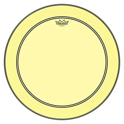 Immagine di Remo Colortone Powerstroke 3 P3 1322 CT YE Pelle per batteria, 22&quot;, colore: Giallo