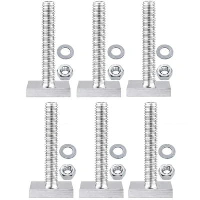 Immagine di Viti Zigrinate M6 Inox Testa Zigrinata a Forma Filettatura Phillips Cilindro Morsetto Scanalatura T Autofilettanti Tappo Bullone Strumento Fastener Filetto 6 Pezzi