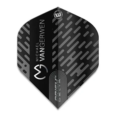 Immagine di WINMAU Prism Delta MvG Nero e Grigio voli per Freccette 1 Set Confezione (3 in Totale)