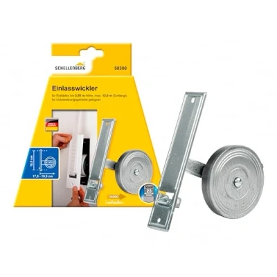 Immagine di Avvolgitore a nastro per tapparelle Schellenberg 50300, montaggio filo, distanza tra i fori 18,5 cm, sistema di avvolgimento aspirazione maxi, zincato