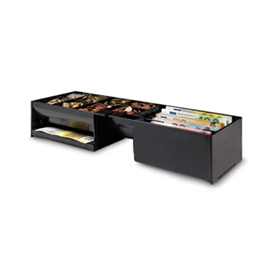 Immagine di Safescan Modulo interno regolabile 4617T che organizza ordinatamente il denaro all&#039;interno del cassetto, con 6 scomparti per banconote e 8 monete, Adatto cassetto SD 4617S