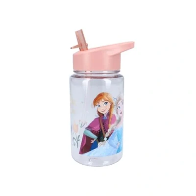 Immagine di My sweety pop Borraccia in plastica Frozen per bambini asilo scuola vacanze pasto 12 cm 450 ml idratazione idea regalo arancione/trasparente