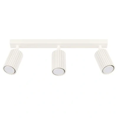 Immagine di SOLLUX LIGHTING Faretto da soffitto in carbonio, beige, lunghezza 45 cm, alluminio, a 3 luci.