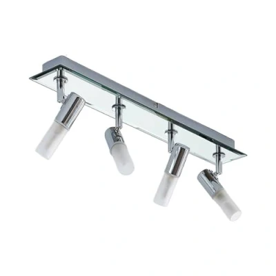 Immagine di Faretto &#039;Zela&#039; dimmerabile (Moderno) colore Argento, in Metallo ad es. Bagno (4 luci, G9) di Lindby Lampada da incasso, plafoniera, applique