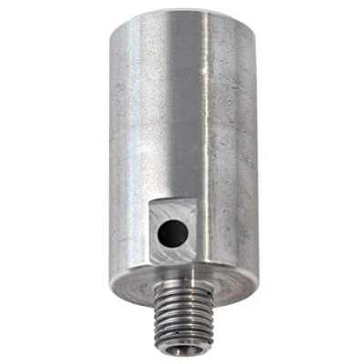 Immagine di Adattatore con attacco M16+ / UNC 1&quot;¼ , professionale Made in Italy, MagicDSK ADM16 UNC, compatibile corone serie FL.Idoneo per punta di centraggio codice ASIN B07S5C223L.