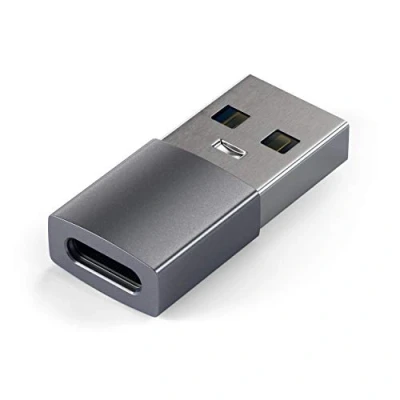 Immagine di Satechi Convertitore USB a C Maschio Femmina Compatibile Con iMac, Macbook Pro/Macbook, Laptop, Pc, Computer e Altri (Grigio Siderale)