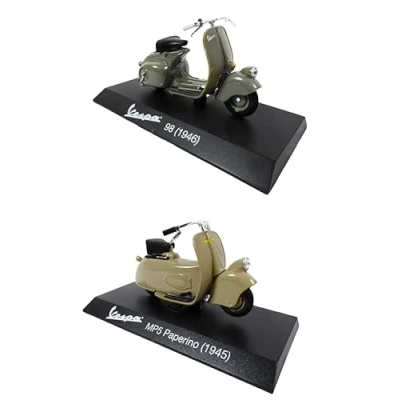Immagine di OPO 10 Set di 2 monopattini da Collezione 1/18 compatibili con Piaggio Vespa 98 + MP5 Paperino 05+22
