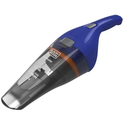 Immagine di BLACK+DECKER, Aspirabriciole Senza Fili Potente a Batteria Litio con Doppio Sistema di Filtraggio, Design Compatto, Contenitore Rimovibile, Supporto Muro, Capacità 385 ml 3.6 V 5.4 Wh. NVC115WA QW