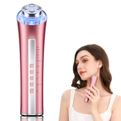 Immagine di CARER SPARK Radiofrequenza Dispositivo di Bellezza Viso Massaggiatore Anti Rughe con Terapia a 3 Luci LED per Ridurre le Invecchiamento e Rassodare la Pelle