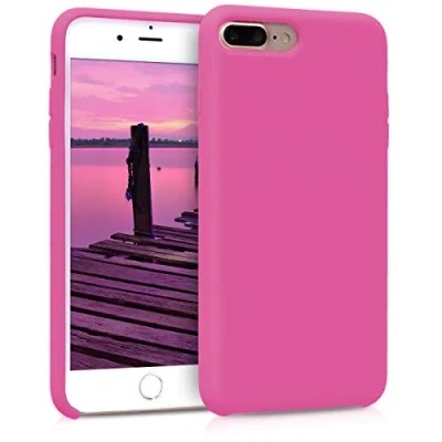 Immagine di kwmobile Cover per Apple iPhone 7 Plus/iPhone 8 Plus Custodia Back Case Smartphone in Silicone TPU Protezione Gommata rosso carminio