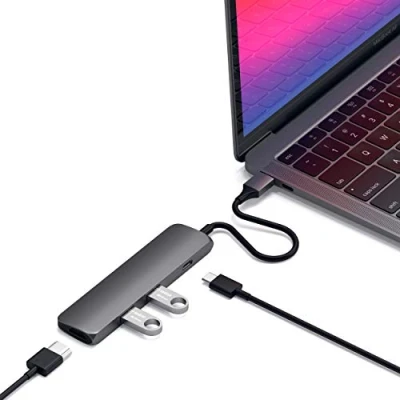 Immagine di Satechi Adattatore Multiporta USB C Grigio scuro ST CMAM