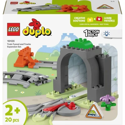 Immagine di LEGO DUPLO Pack di Espansione Tunnel e Binari Ferroviari, Giochi Educativi per Bambini Bambine da 2 Anni in su con Elementi Pista Treno Giocattolo (non incluso), Regalo Didattico 10425