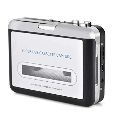 Immagine di Demeras Lettore di Cassette USB a Nastro per PC Convertitore CD MP3 Switcher Cattura Audio Musicale con Cuffie
