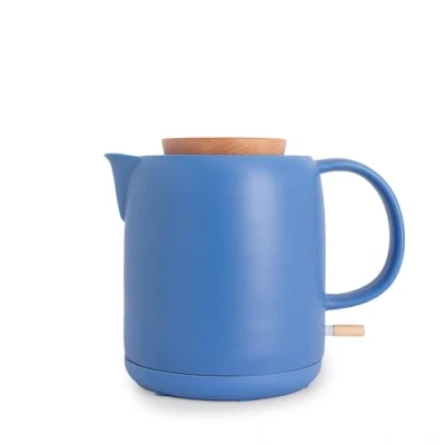 Immagine di CREATE/KETTLE CERAMIC/Bollitore elettrico in ceramica Azzurro/Corpo ceramica, riscalda 5 minuti, capacità 1L, sistema di spegnimento automatico, 1200W