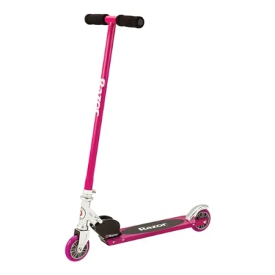 Immagine di Monopattino Razor Per Bambini Pieghevole S Sport Età 6+ con Freno Posteriore a Parafango, Telaio in Acciaio Leggero e Durevole, Pedana Alluminio, Fino 100kg Rosa