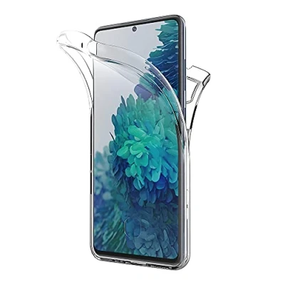 Immagine di AICEK Cover Compatible Samsung Galaxy S20 FE 5G / Fan Edition Lite, 360Full Body Silicone Case Molle di TPU Trasparente Sottile Custodia per Lite (6.5 Pollici)