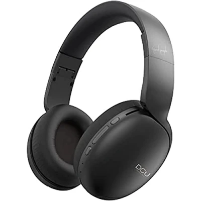 Immagine di DCU TECNOLOGIC cuffie bluetooth, pieghevoli, wireless e cablate, multifunzione, 8 ore di utilizzo, cavo jack, nero