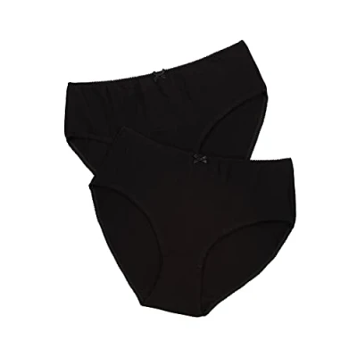Immagine di Ulla Popken Slip, 2er Pack, Nero (Schwarz 10), 52 54 Donna