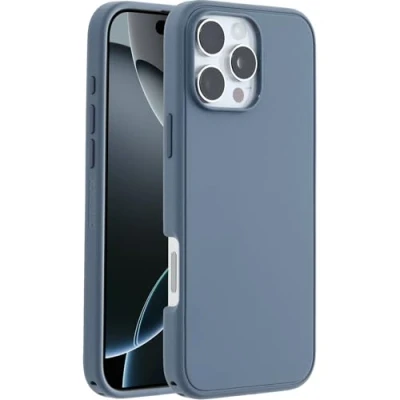 Immagine di OtterBox Cover Symmetry Series MagSafe per iPhone 16 Pro Max, custodia protettiva sottile antiurto, a prova di caduta, testata 3x vs norme MIL STD 810G, Blu