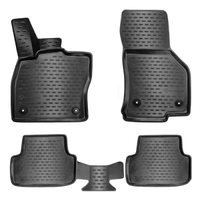 Immagine di Elmasline Set di tappetini in gomma 3D per Opel Combo E, anno costruzione dal 2018, bordo extra alto 5 cm