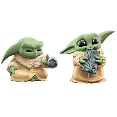 Immagine di Star Wars The Bounty Collection Serie 5 Grogu Figuras Pack 2 Practicando con el Poder, Beskar, Juguetes para niños a Partir de 4 años