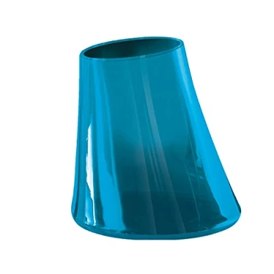 Immagine di GEDY Flou Portaspazzolini Turchese, Misure e peso prodotto: 11,2X10,2X10,2 CM &amp; 0,145 KG, Realizzato in Resina Termoplastica, Porta Spazzolini Bagno Design di Carallo Grandis, 2 Anni Garanzia