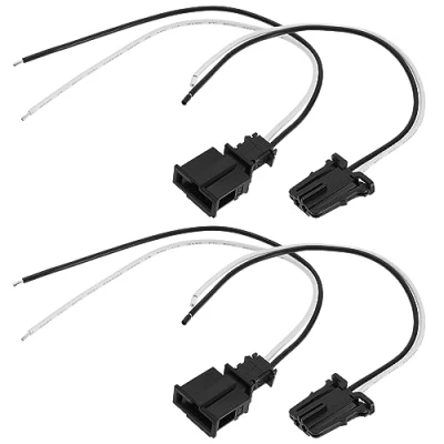Immagine di EMSea 2 Set Di Cavi con Spina Maschio E Femmina A Pin Compatibili VW Compatibile AUDI Automotive Cablaggio Sensore Tweeter Accessori Veicolo 3B0972702 3B0972712