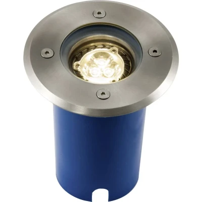 Immagine di Heitronic Potsdam 36850 Lampada da incasso per esterni GU10 LED (monocolore) 7 W Argento
