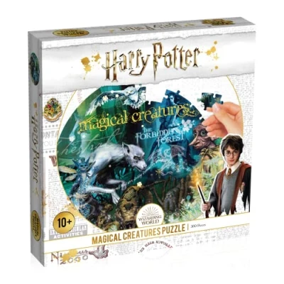 Immagine di Winning Moves PUZZLE ET LES CREATURES MAGIQUES 500 PIECES Harry Potter WM00368 ML1 6, Multicolore, Piece