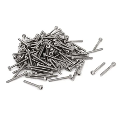 Immagine di Sourcingmap m1.4 x 12 mm acciaio INOX testa esagonale con tappo a vite 0.3 Pitch 100pcs
