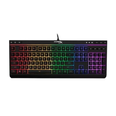 Immagine di HyperX Alloy Core RGB, Tastiera da Gaming Cablata, 6 Effetti Luce e 3 Livelli Luminosità, Telaio di Plastica Rinforzata, Tasti Morbidi Silenziosi, Resistente all&#039;Acqua, Blocco Tastiera, Nera