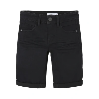 Immagine di Name It Nkmsilas Slim Dnm L Shorts 2272 Tx Noos, Pantaloncini Bambini e ragazzi, Nero (Black Denim), 164