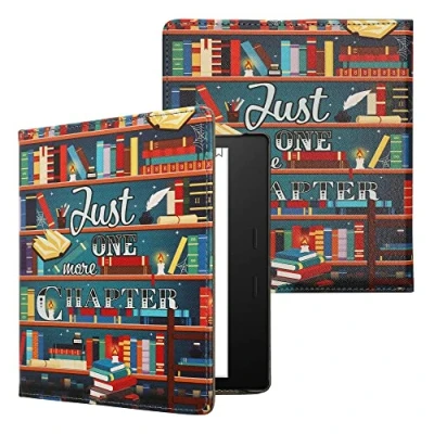 Immagine di kwmobile Custodia Cinturino Mano Compatibile con AmazonKindle Oasis 10. Generation Cover eBook Reader Case eReader Simil Pelle Ancora un Capitolo