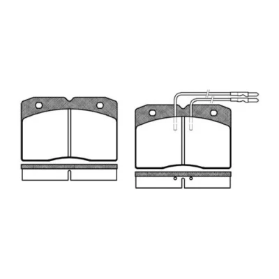 Immagine di REMSA 0211.04 Kit pastiglie freno Assale anteriore Con contatto segnalazione usura IVECO: DAILY 1, 2 Kasten/Kombi, 1 Kasten/Kombi