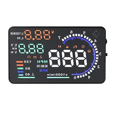 Immagine di HUD per Auto Head Up Display A8 5.5Inch OBD II OBD2 Multi color Windshied Schermo riflettente Velocità