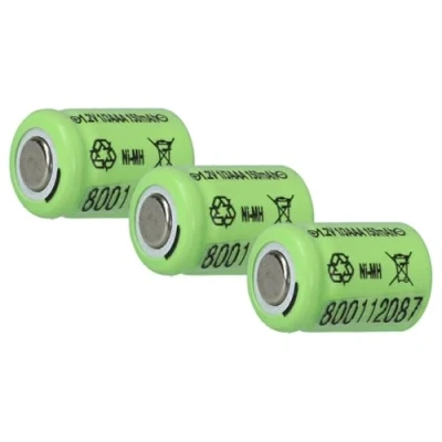 Immagine di vhbw 3 x Ni MH Batteria 1/3 AAA Pila Industriale 150mAh (1.2V) compatibile con Utilizzo in Modellini ecc.
