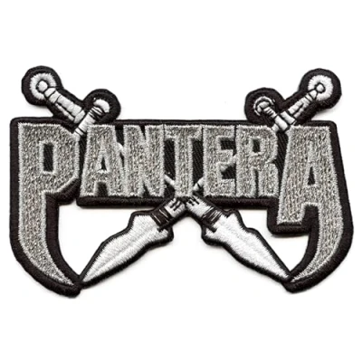 Immagine di Pantera Fang Blades Toppa ricamata in metallo pesante, colore: argento