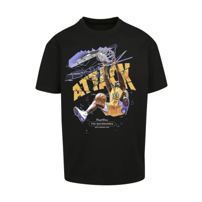 Immagine di Upscale by Mister Tee Attack Player Tshirt con stampa, Uomo, Taglia: Small, Black