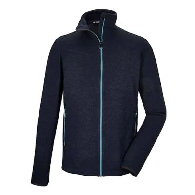 Immagine di killtec Uomo Giacca in pile lavorata a maglia/giacca con colletto rialzato KOS 328 MN FLX JCKT, dark navy, XL, 41327 000