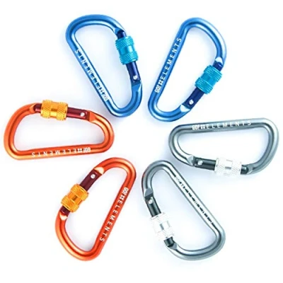 Immagine di GO!elements Mini Moschettone Micro 6 con tappo a vite, confezione da 2 o 6, Color:MULTI