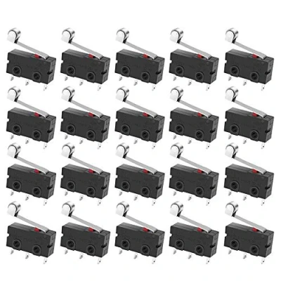 Immagine di GTIWUNG 20 Pezzi Mini Interruttore a Levetta SPDT Micro Interruttore, Finecorsa SPDT, con Rullo