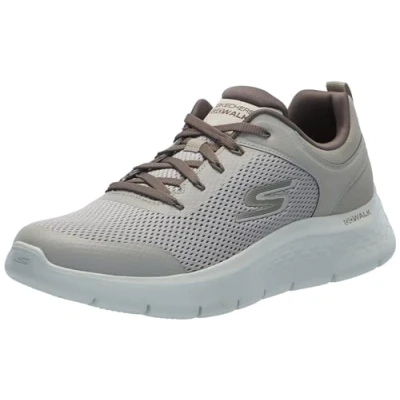 Immagine di Skechers Go Walk Flex Indipendente, Sneaker Uomo, Tessuto Sintetico Marrone Chiaro, 41 EU