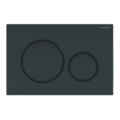Immagine di Geberit 115.882.DW.1 Placca di comando , per risciacquo a 2 quantità, Nero Intenso, 24.6 x 16.4 1.2 cm